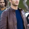 Overdrive Scott Eastwood Brown Leather Jacket