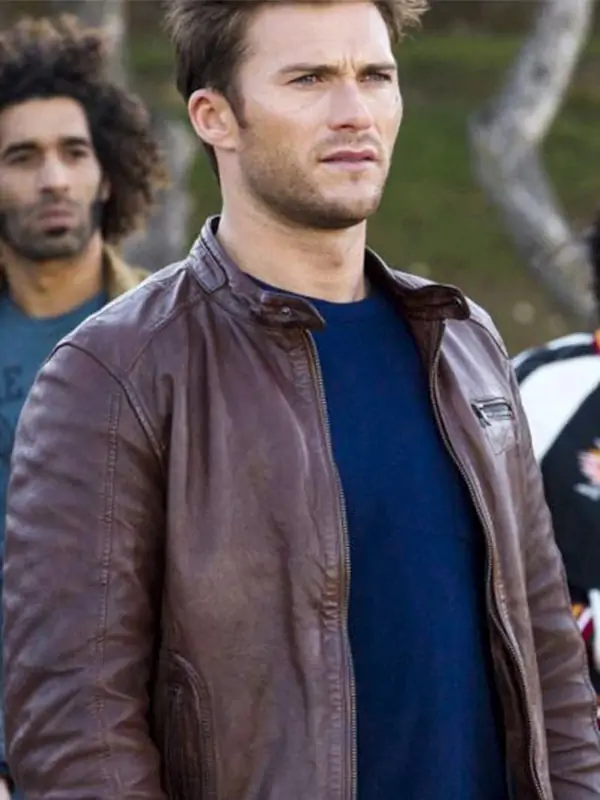 Overdrive Scott Eastwood Brown Leather Jacket