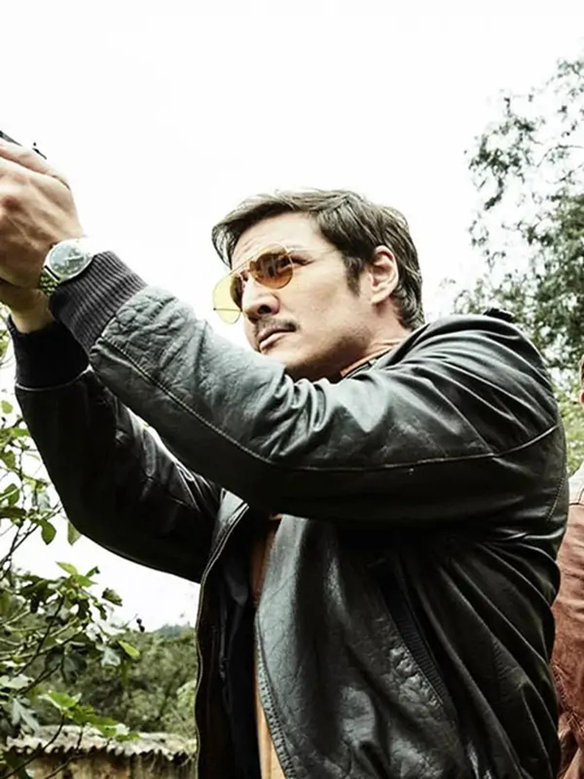 Pedro Pascal Narcos S2 Black Leather Jacket