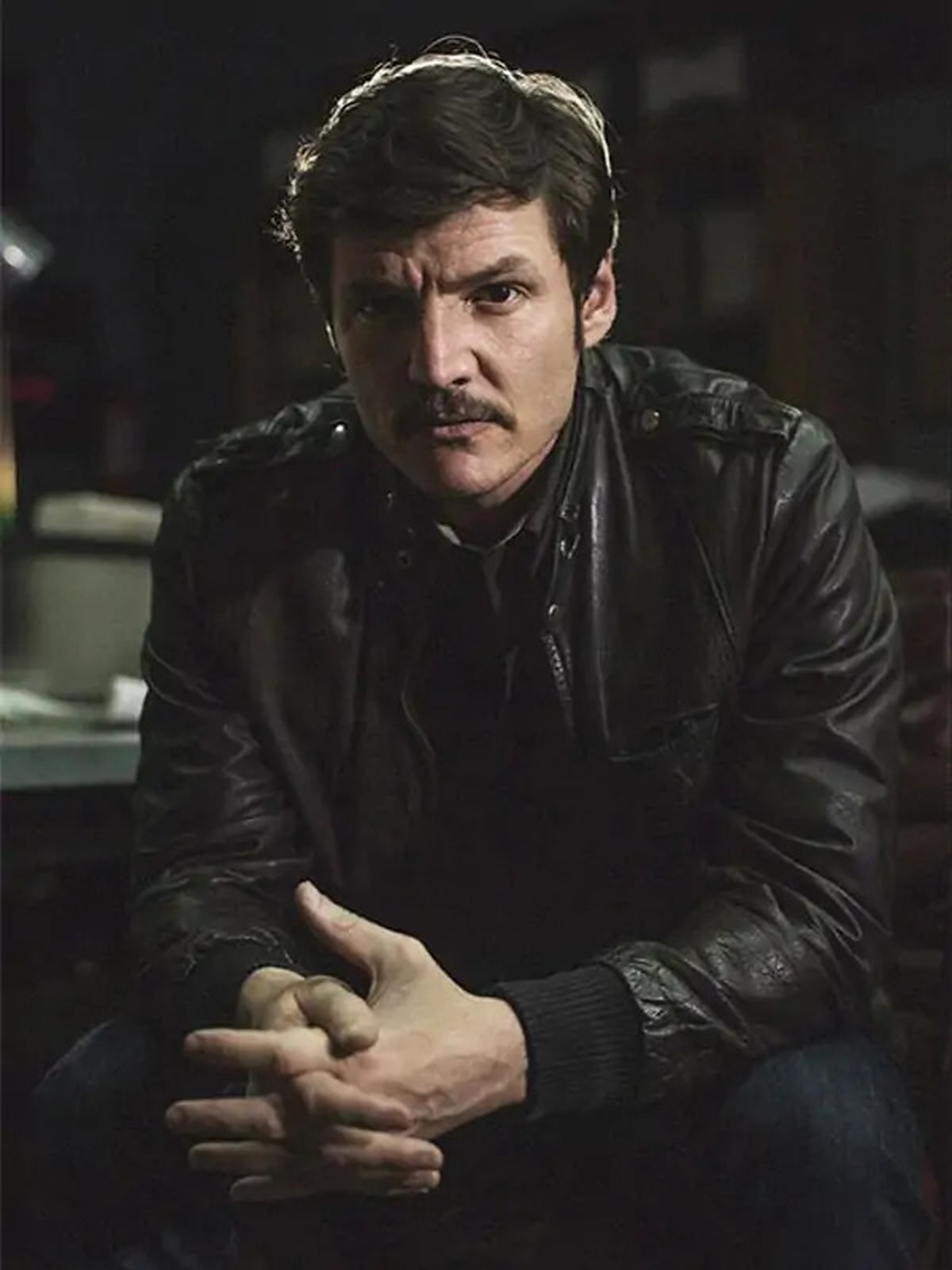 Pedro Pascal Narcos S2 Black Leather Jacket