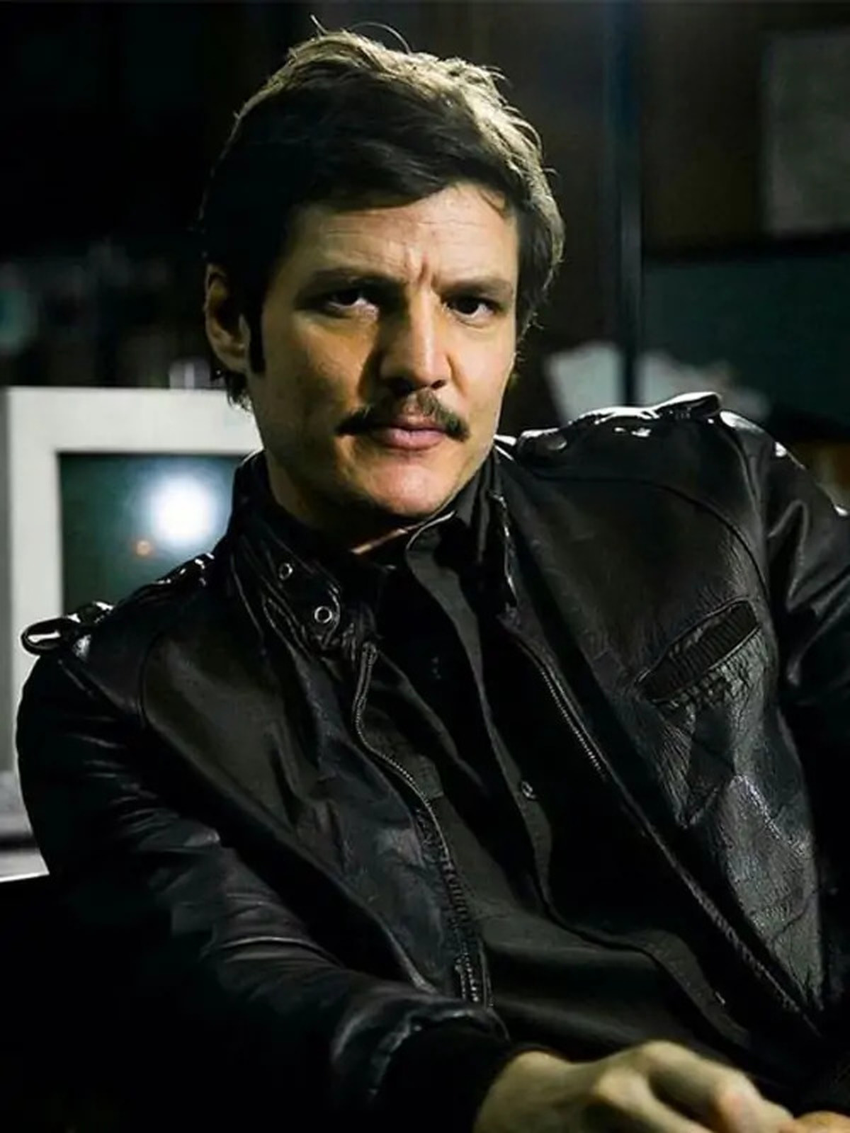 Pedro Pascal Narcos S2 Black Leather Jacket