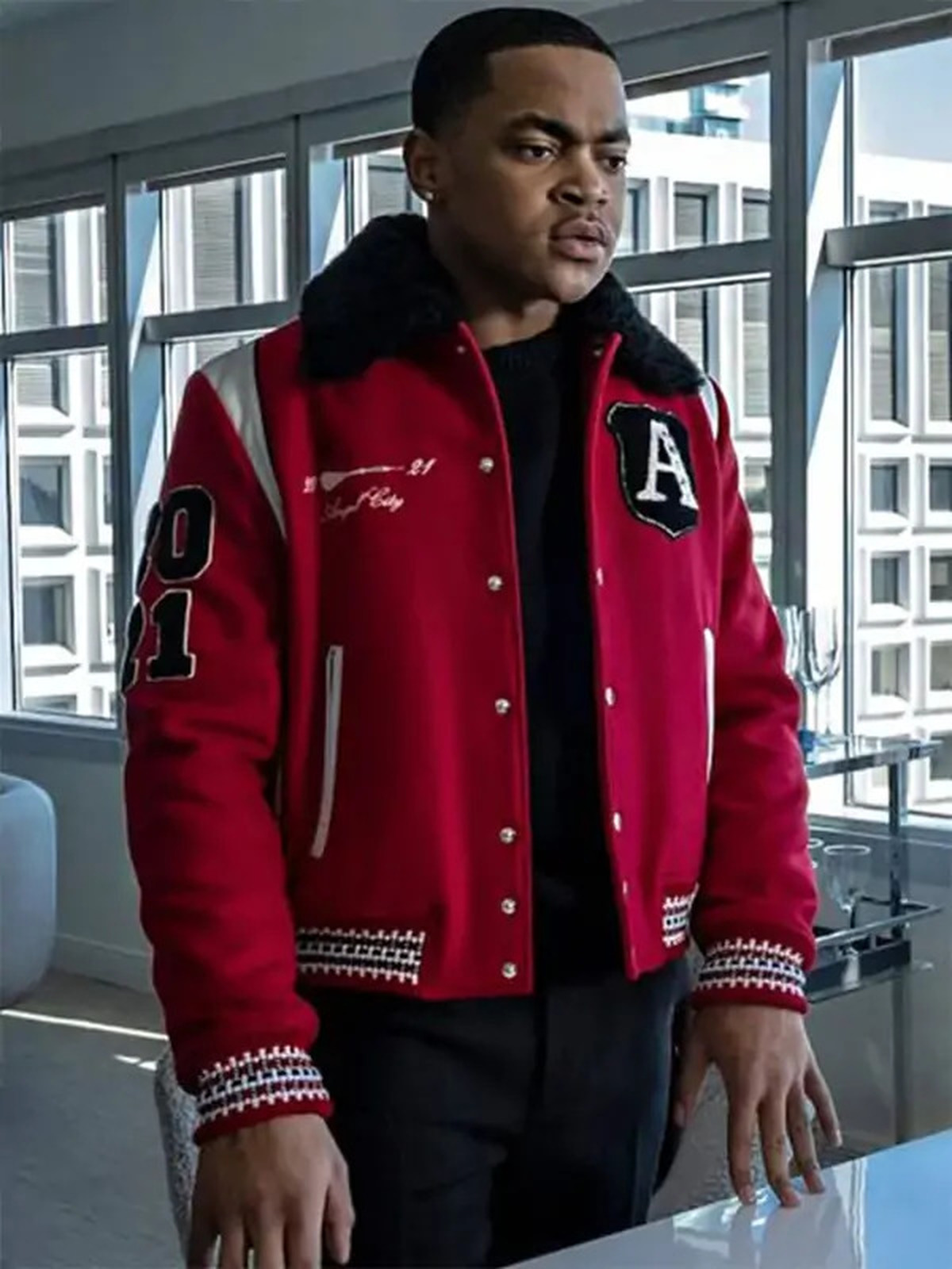 Power Book II Ghost S03 Tariq St Patrick Red Jacket