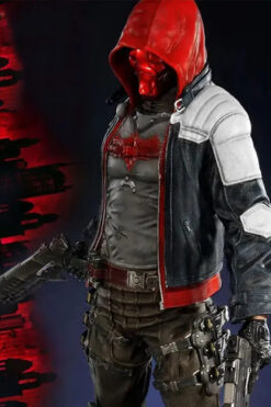 Batman Arkham Knight Hooded Leather Jacket