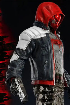Batman Arkham Knight Hooded Leather Jacket