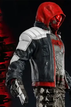 Batman Arkham Knight Hooded Leather Jacket