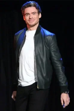 Richard Madden Leather Bomber Jacket