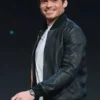 Richard Madden Leather Bomber Jacket