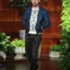 Ryan Gosling Blue Leather Jacket