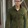 Ryan Reynolds Suede Leather Jacket