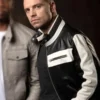Sebastian Stan Black Leather Biker Jacket