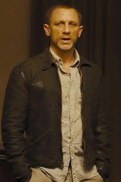 Skyfall Daniel Craig Brown Leather Jacket