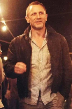 Skyfall Daniel Craig Brown Leather Jacket