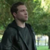 Terminator Genisys Jai Courtney Black Leather Bomber Jacket