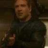 Terminator Genisys Jai Courtney Black Leather Bomber Jacket