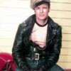 The Wild One Marlon Brando Black Leather Jacket
