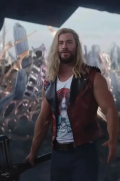 Thor Love and Thunder Chris Hemsworth Leather Vest