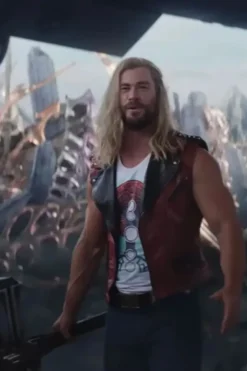 Thor Love and Thunder Chris Hemsworth Leather Vest