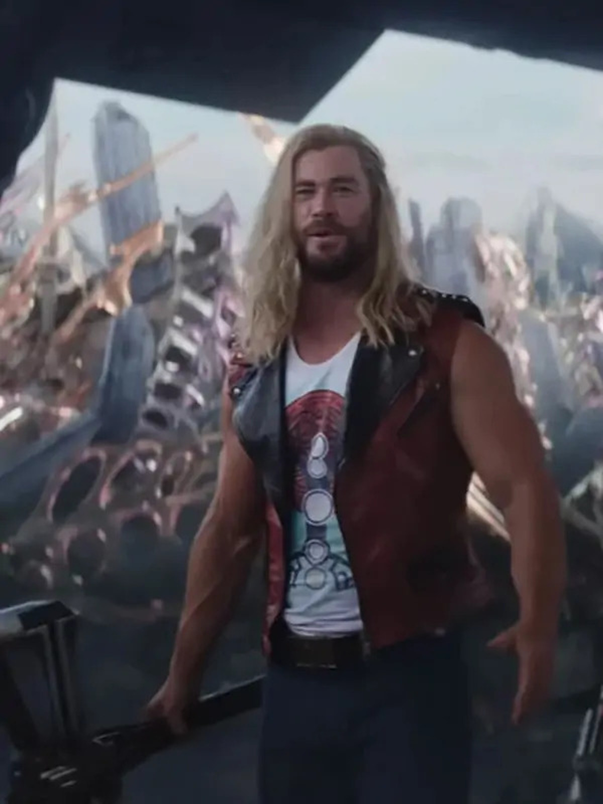 Thor Love and Thunder Chris Hemsworth Leather Vest
