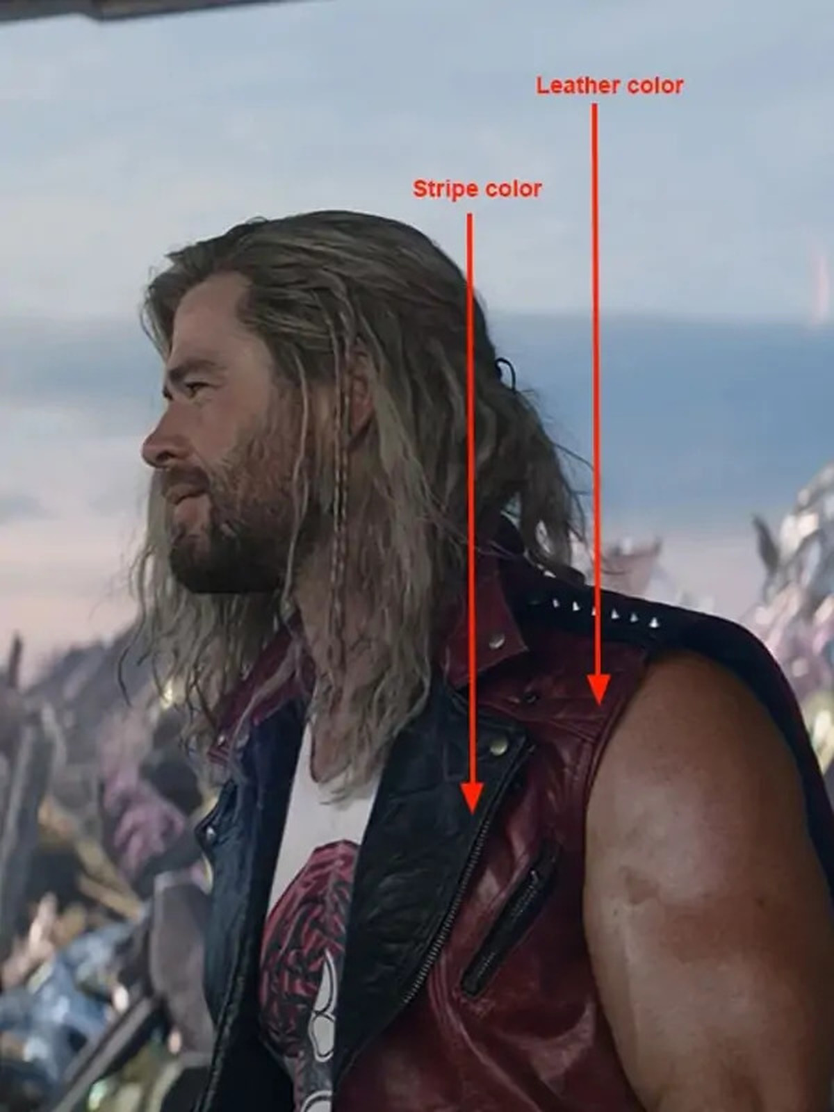 Thor Love and Thunder Chris Hemsworth Leather Vest