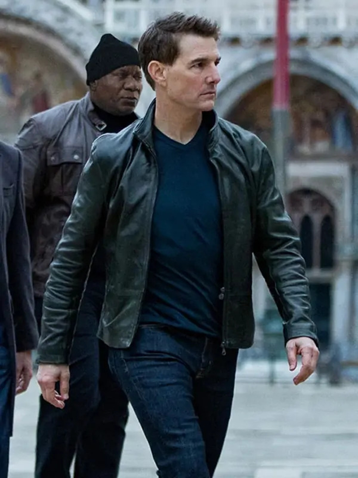 Tom Cruise Mission Impossible Dead Reckoning Black Leather Jacket