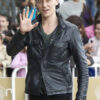 Tom Hiddleston Black Leather Trucker Jacket