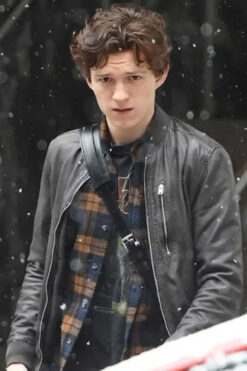 ACE Comic Con Tom Holland Bomber Leather Jacket