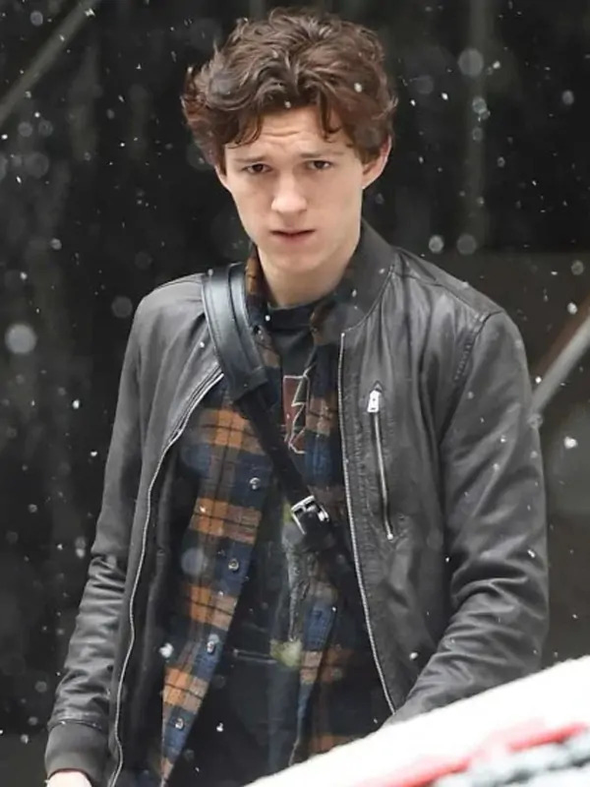 ACE Comic Con Tom Holland Bomber Leather Jacket