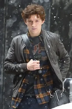 ACE Comic Con Tom Holland Bomber Leather Jacket