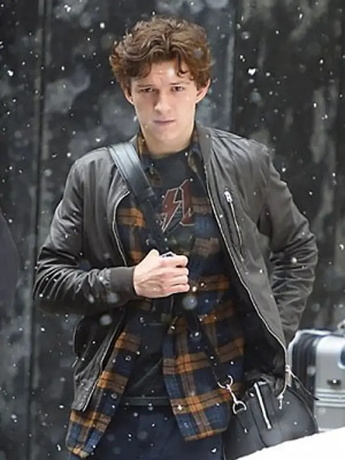 ACE Comic Con Tom Holland Bomber Leather Jacket