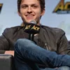 ACE Comic Con Tom Holland Bomber Leather Jacket