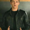 Uncharted Tom Holland Black Leather Jacket