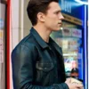 Uncharted Tom Holland Black Leather Jacket