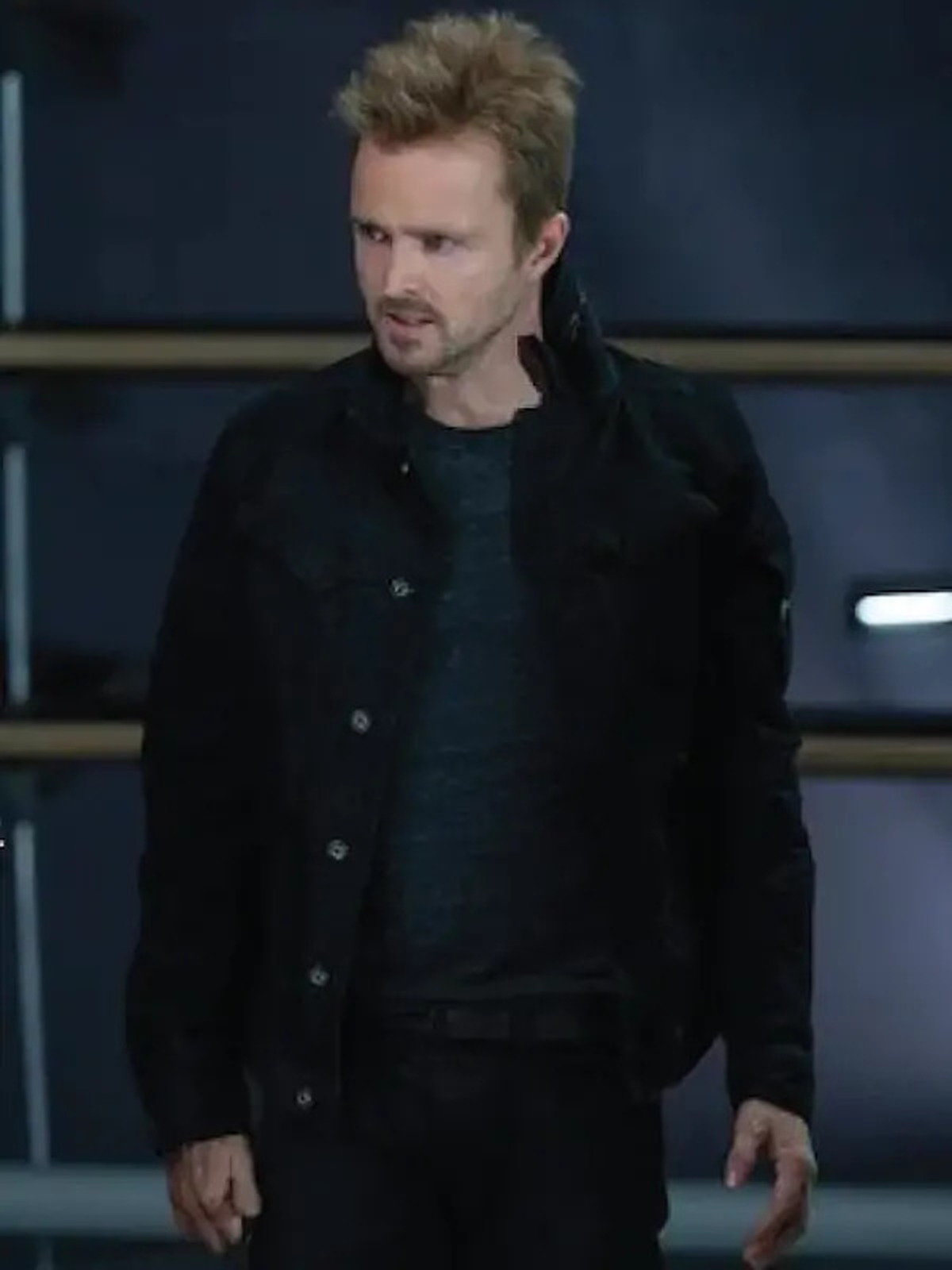 West World S03 Caleb Nichols Black Cotton Jacket