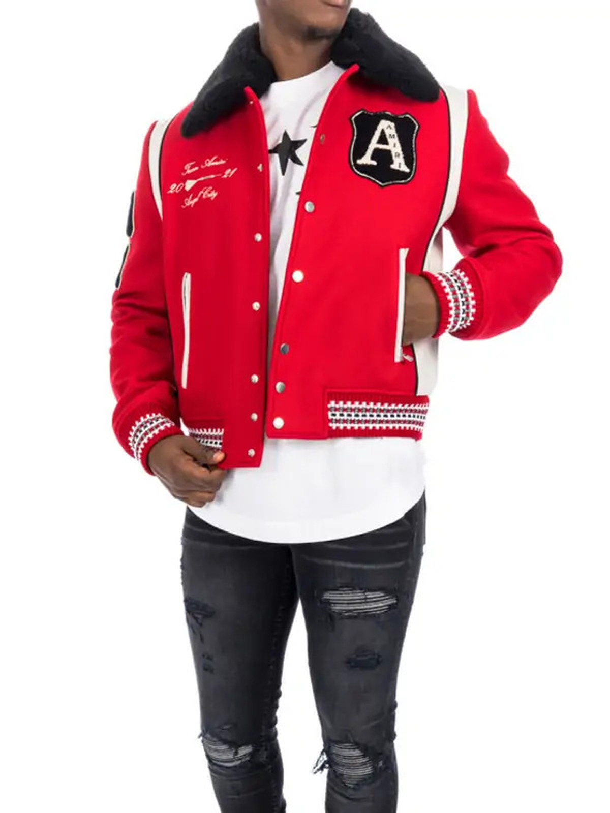 Power Book II Ghost S03 Tariq St. Patrick Red Jacket