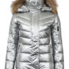 2 Broke Girls S4 Beth Behrs Silver Puffer Jacket