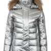 2 Broke Girls S4 Beth Behrs Silver Puffer Jacket