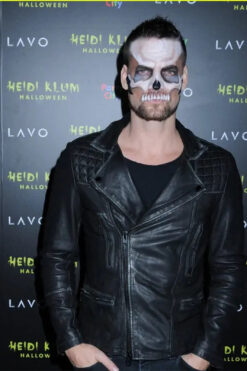 Adam Lambert Halloween Party Black Leather Jacket