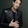 Adrien Brody Black Leather Blazer