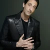 Adrien Brody Black Leather Blazer