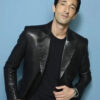 Adrien Brody Black Leather Blazer