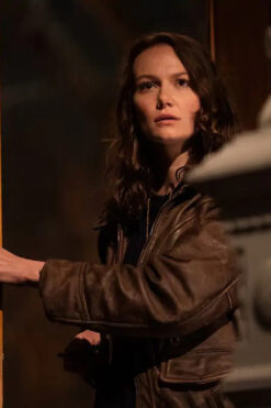 Andi Matichak Halloween Ends Allyson Leather Jacket