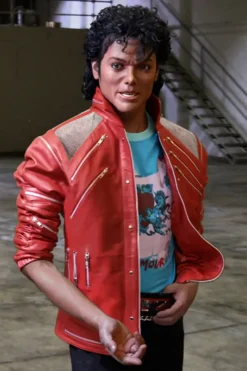 Beat It Michael Jackson Zipper Leather Jacket