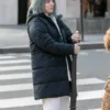 Billie Eilish Long Hooded Black Puffer Coat