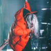 Billie Eilish Orange Parachute Puffer Hooded Jacket