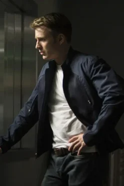 Captain America The Winter Soldier Chris Evans Leather Jacket