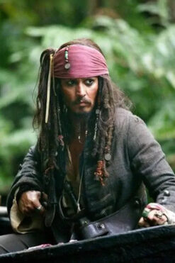 Captain Jack Sparrow Pirates of the Caribbean Wool Coat