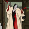 Cruella De Vil 101 Dalmatians Shearling Costume Coat