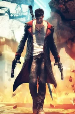 Dante Devil May Cry 5 Leather Coat