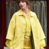 Emily In Paris S4 Emily Cooper Yellow Leather Jacket