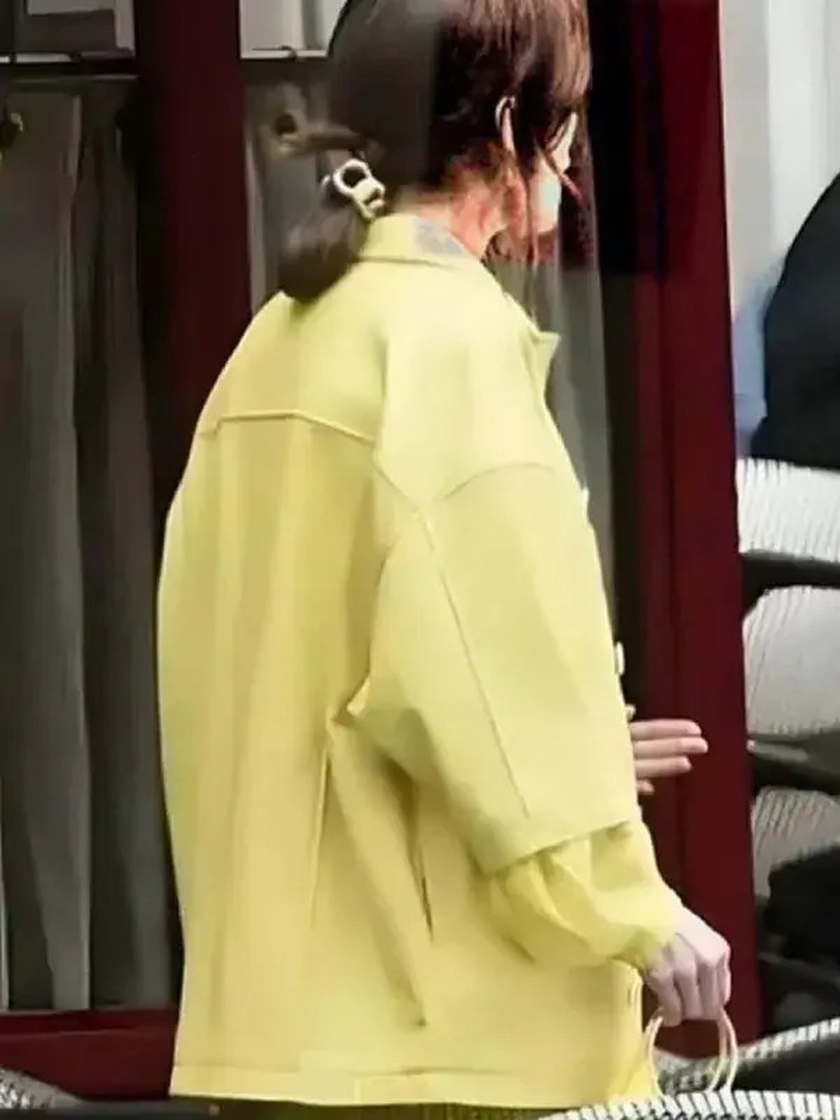 Emily In Paris S4 Emily Cooper Yellow Leather Jacket